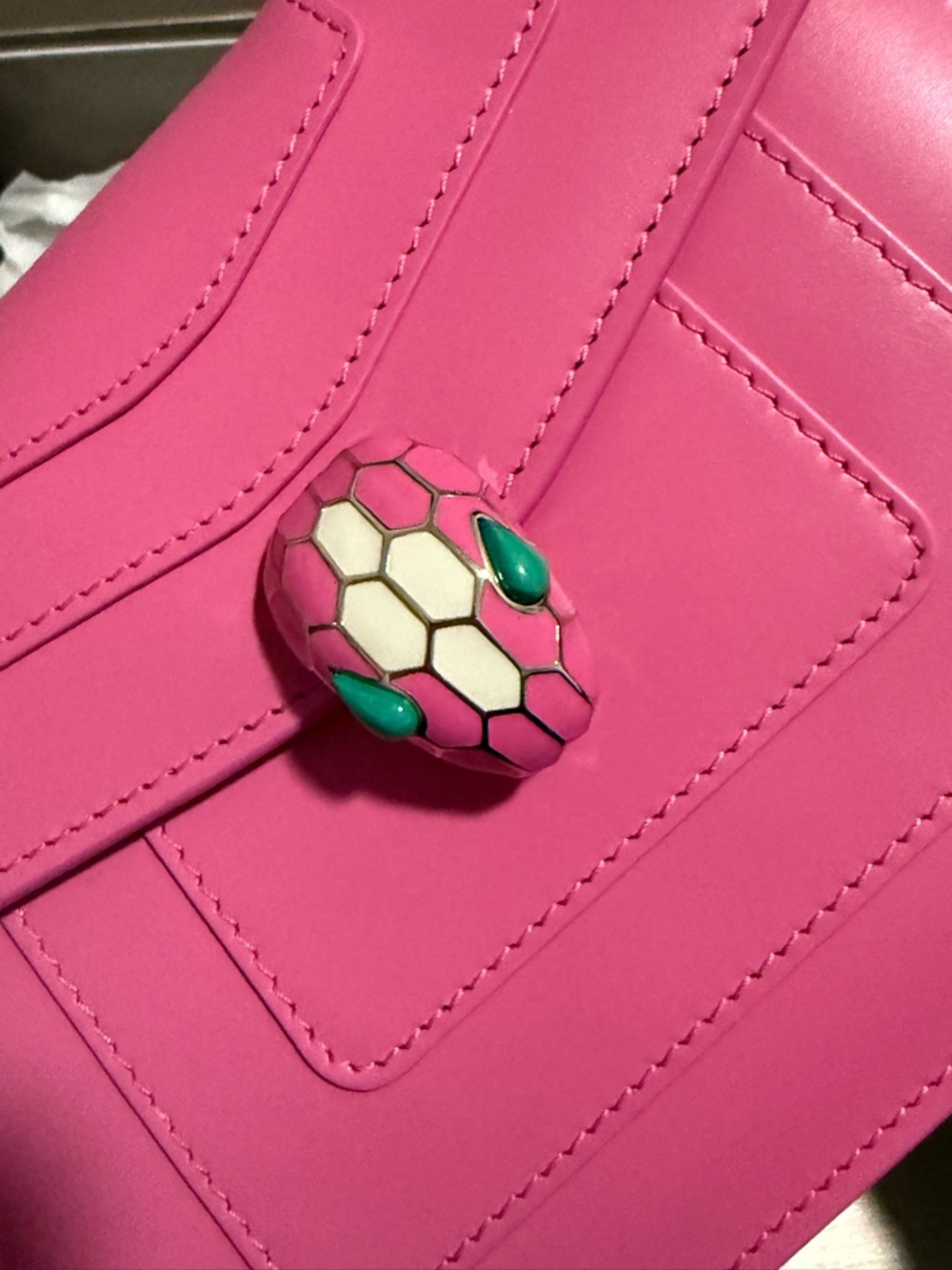 Bvlgari Serpenti Hot Pink Shoulder Bag – Statement Luxury Handbag - Picture 7 of 11